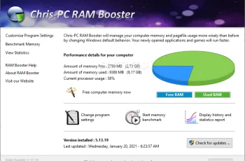 Chris-PC RAM Booster 5.9.18 Crack Key